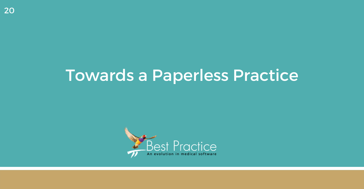 ONLINE COURSE 12 - Towards a Paperless Practice using Bp Premier