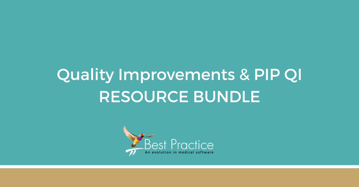 RESOURCE BUNDLE - PIP QI & Data Quality for Bp Premier - Individual Practice purchase only
