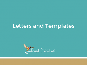 ONLINE COURSE 46 - Letters and templates using Bp Premier