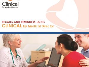 TRAINING MANUAL - MedicalDirector Recalls and Reminders