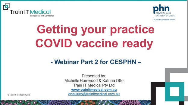 CESPHN Webinar Part 2: ‘Getting Your Practice Covid-Vaccine Ready’ – 2/2/2021