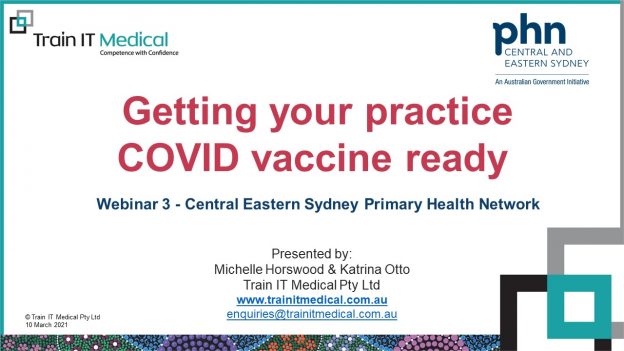 CESPHN Webinar Part 3: ‘Getting Your Practice Covid-Vaccine Ready’ – 10/3/2021