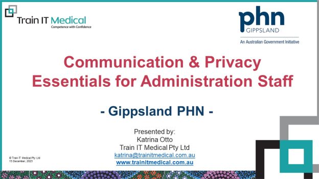 GPHN Webinar: ‘Communication & Privacy Essentials for Admin Staff’ – 2023