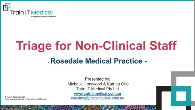 Triage for Non-Clinical Staff – Rosedale Medical Practice  – Dec 2024